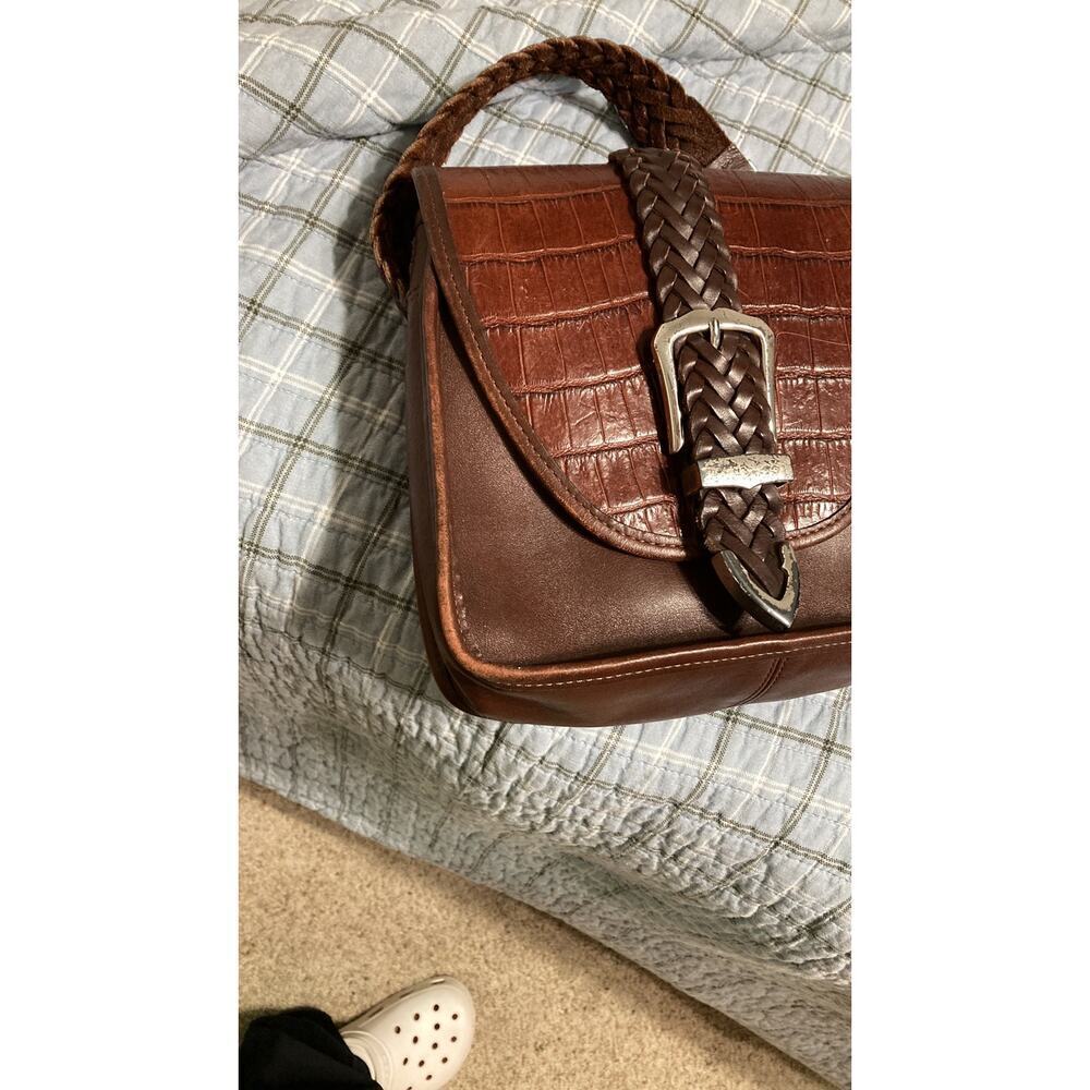 Brighton small leather crossbody animal print - Picture 10 of 14